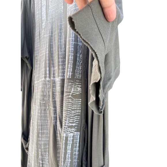 Blue Fish Women's XL XXL 3XL 2313 Everyday Tunic Nest Lagenlook Gray dress - Picture 8 of 16